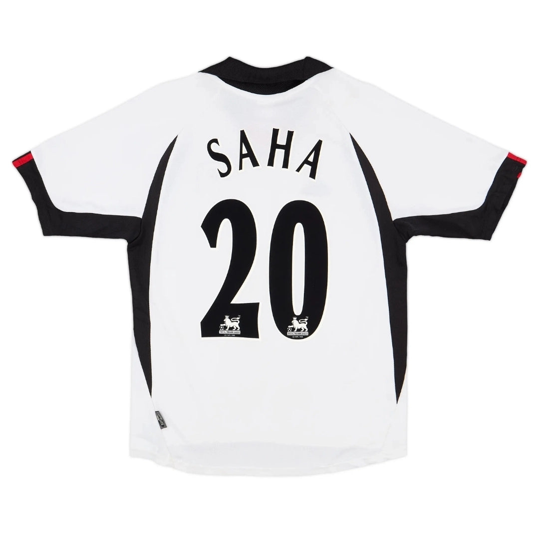 Camiseta de fútbol retro de casa Saha #20 Fulham 2001/02