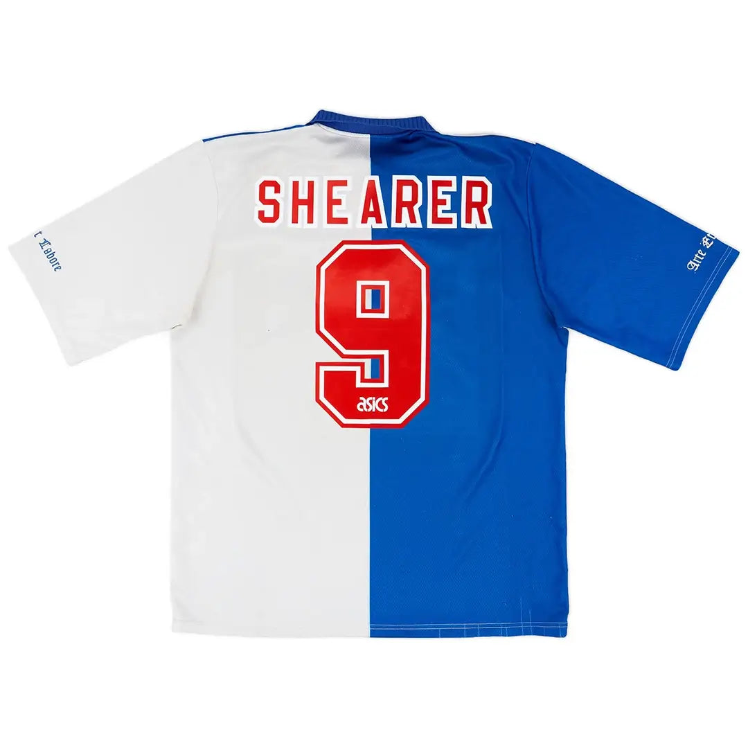 Camiseta de fútbol retro de local del Blackburn Rovers Shearer #9 1994/95