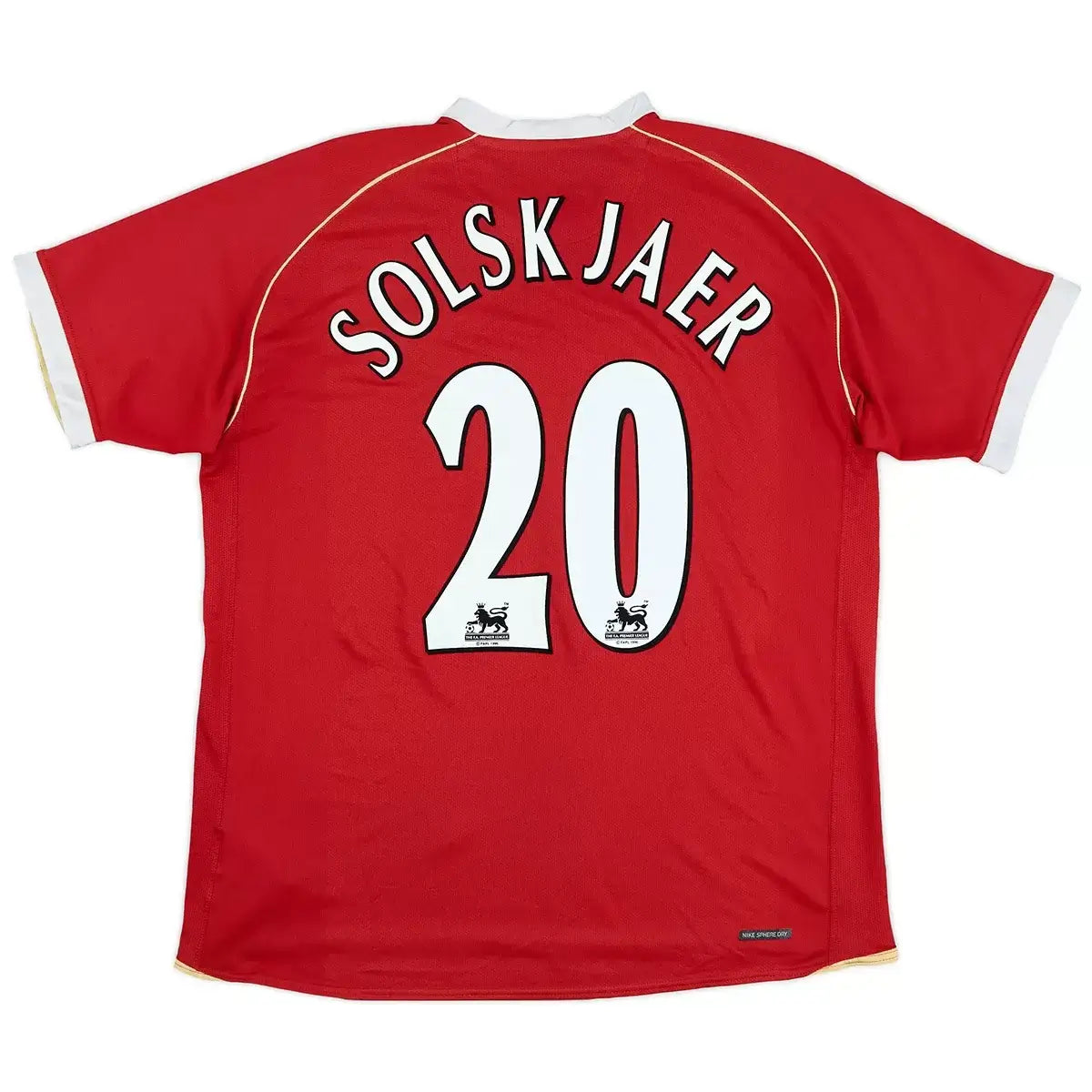 Camiseta de fútbol retro local Solskjaer #20 del Manchester United 2006/07
