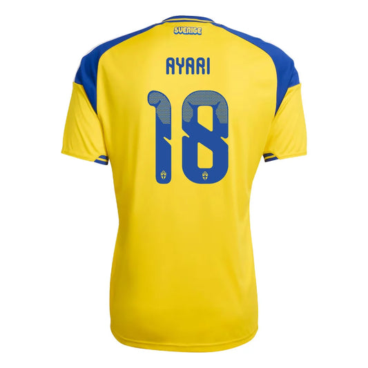 Ayari #18 Sweden Home Soccer Jersey 2026 World Cup