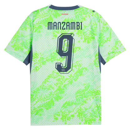 Manzambi #9 Switzerland 2026 World Cup Away Soccer Jersey