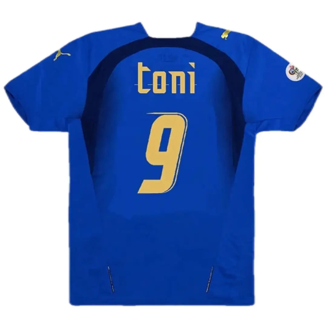 Camiseta de fútbol retro local TONI #9 Italia 2006
