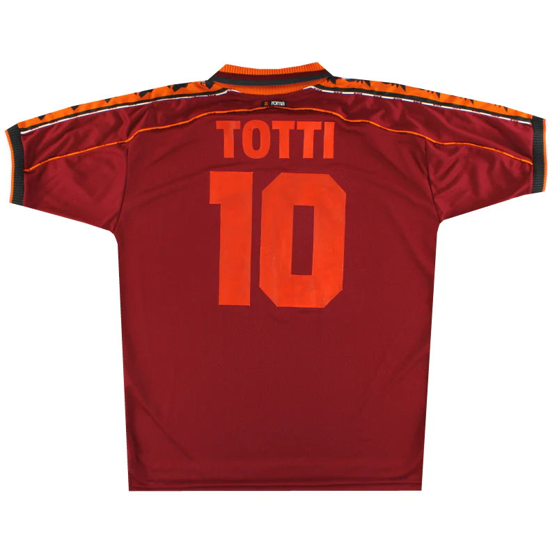 Camiseta de fútbol retro del AS Roma de local 1998/99 TOTTI #10