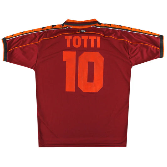 Camiseta de fútbol retro del AS Roma de local 1998/99 TOTTI #10