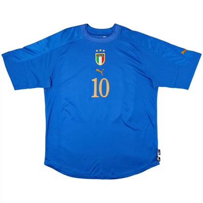 Camiseta de fútbol retro local TOTTI #10 Italia 2004