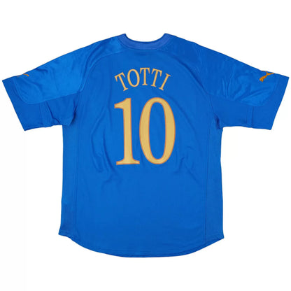 Camiseta de fútbol retro local TOTTI #10 Italia 2004