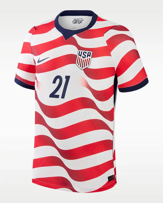Timothy Weah #21 USMNT USA Outlaws Camiseta de Fútbol de Local 2026