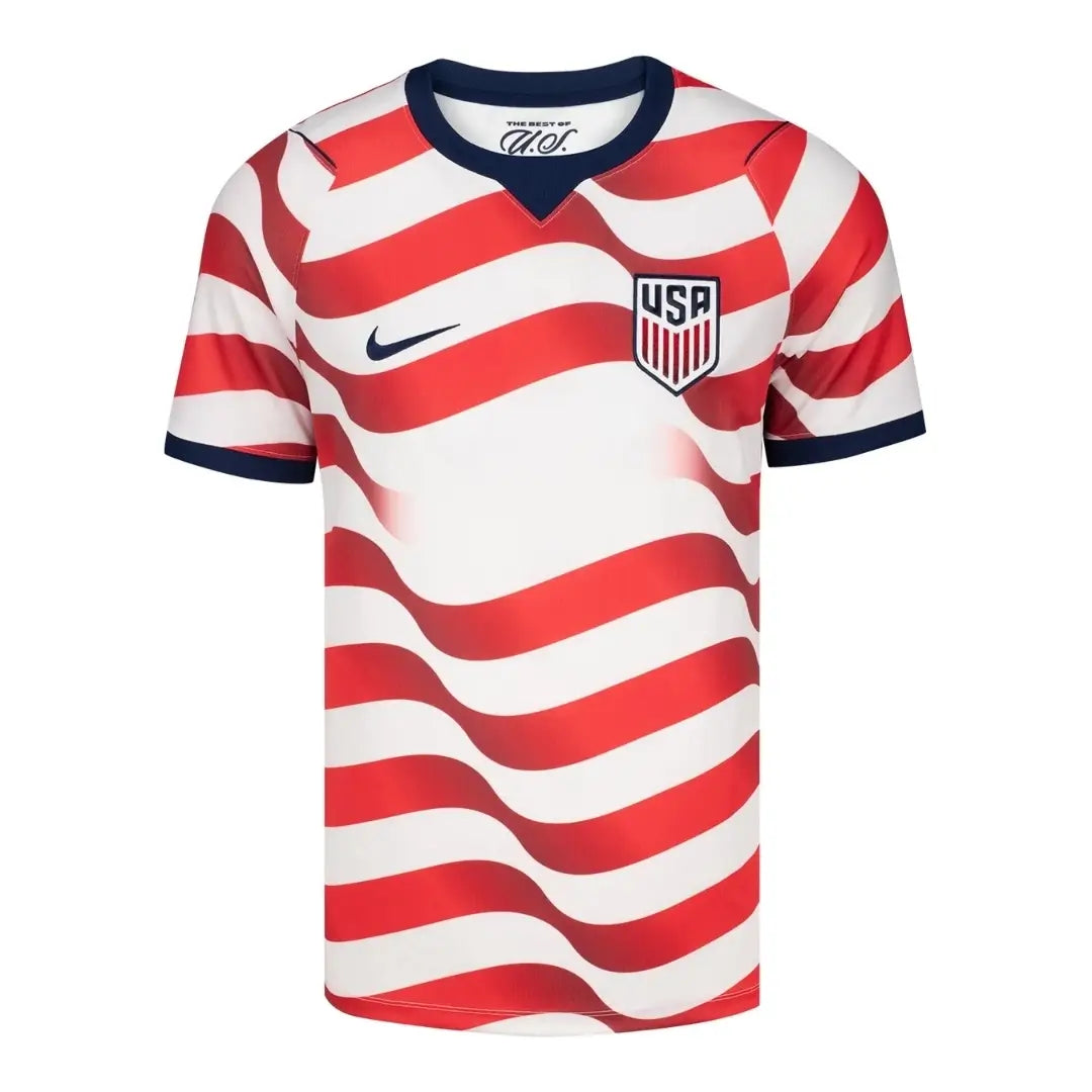 Camiseta de fútbol de local USMNT USA Outlaws 2026 rojo y blanco