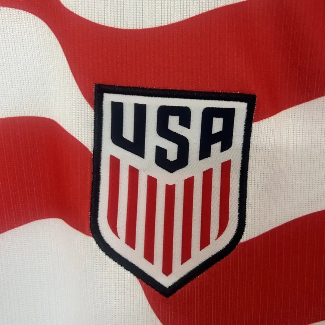 Camiseta de fútbol de local USMNT USA Outlaws 2026 rojo y blanco