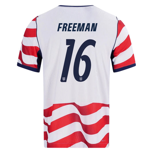 Freeman #16 USMNT USA Home Player Version Soccer Jersey 2026