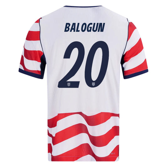 Balogun #20 USMNT USA Home Player Version Soccer Jersey 2026
