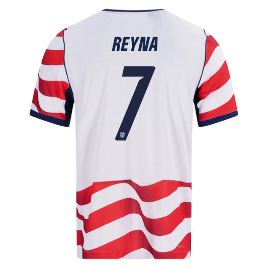 Reyna #7 USMNT USA Home Player Version Soccer Jersey 2026