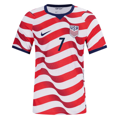 Reyna #7 USMNT USA Home Player Version Soccer Jersey 2026