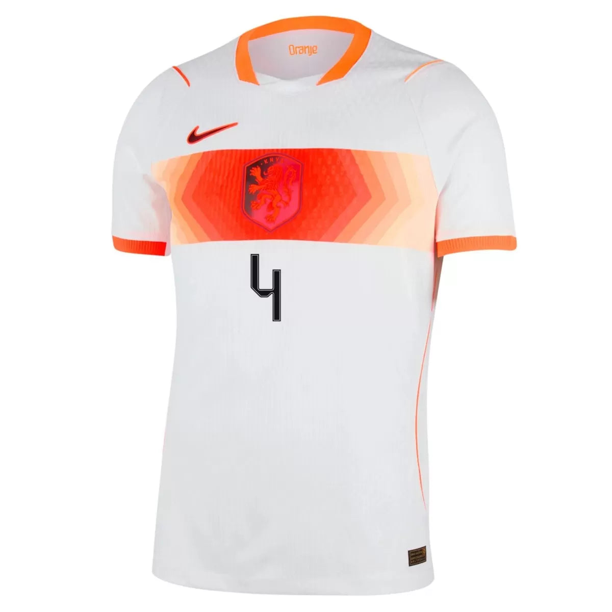 VIRGIL #4 Camiseta Versión Jugador Visitante Países Bajos Mundial 2026