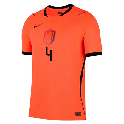 VIRGIL #4 Camiseta Versión Jugador Local Países Bajos Mundial 2026