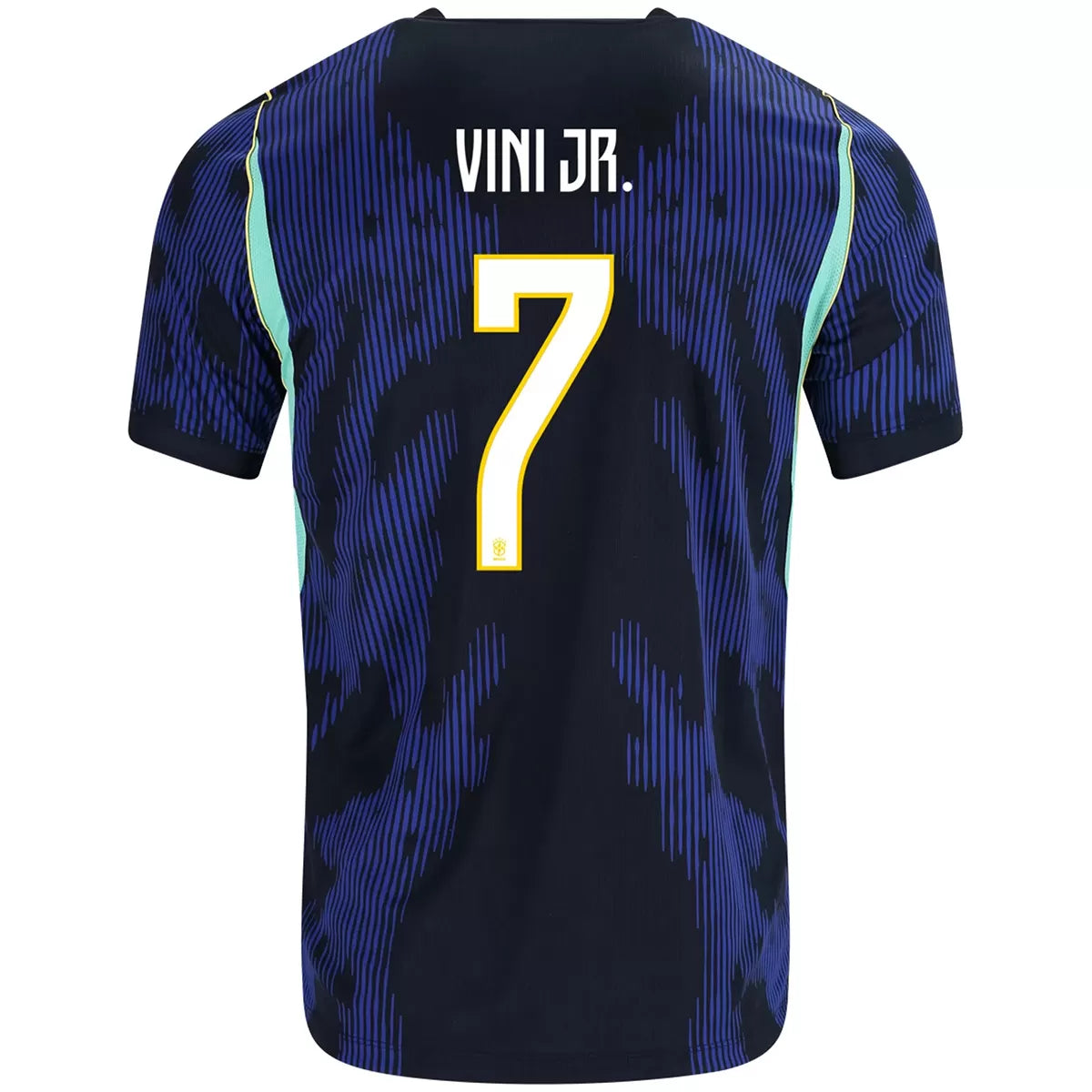 Camiseta de fútbol de visitante de Brasil Vini Jr. #7 Copa Mundial 2026