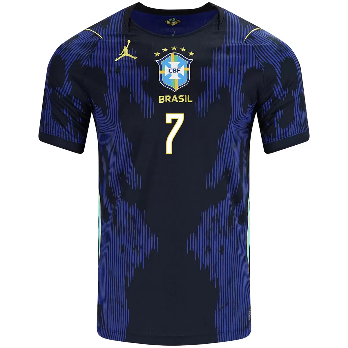 Camiseta de fútbol de visitante de Brasil Vini Jr. #7 Copa Mundial 2026