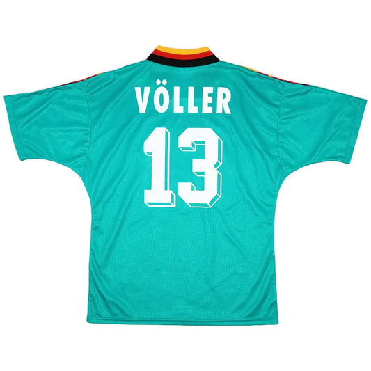 Maillot de football rétro extérieur de l'Allemagne, Völler n° 13, Coupe du monde 1994