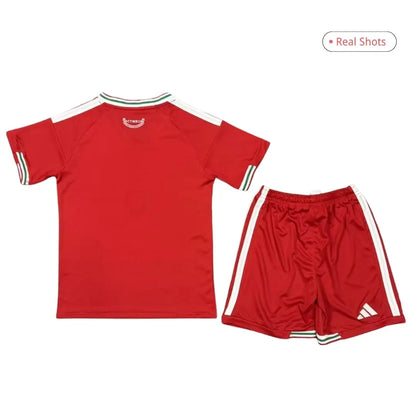 Kit local de Gales para niños (Camiseta y pantalón corto) para el Mundial 2026