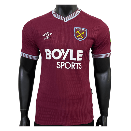 Maillot domicile de football West Ham United, version joueur, saison 2025/26