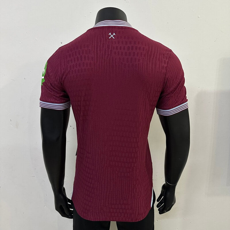 Camiseta de fútbol del West Ham United, versión jugador, local, temporada 2025/26