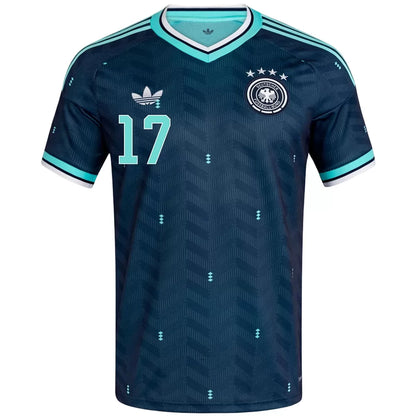 Camiseta de Fútbol Visitante Wirtz #17 Alemania 2026