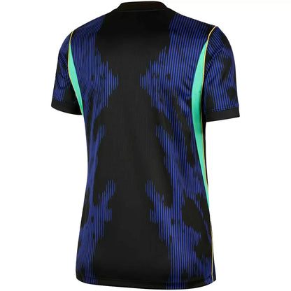 Camiseta de fútbol de visitante de Brasil para mujer, Copa Mundial 2026