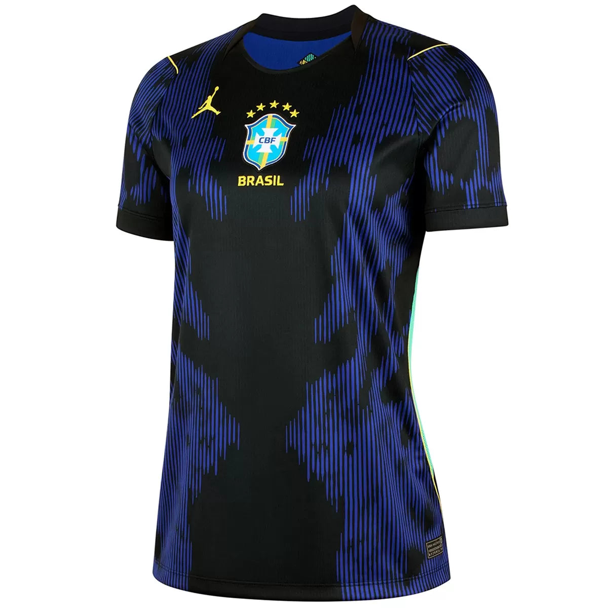 Camiseta de fútbol de visitante de Brasil para mujer, Copa Mundial 2026