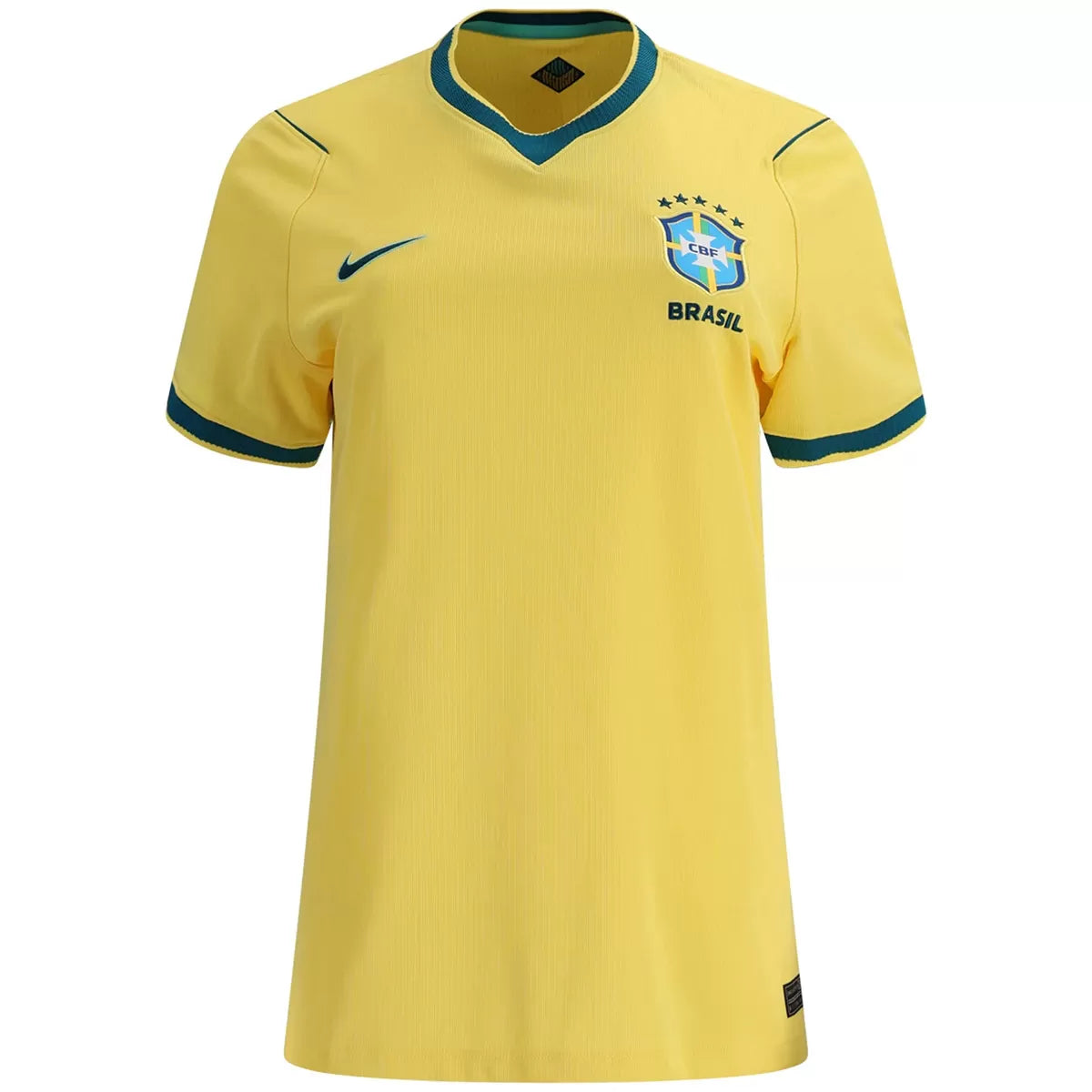 Camiseta de fútbol local de Brasil para mujer Copa Mundial 2026