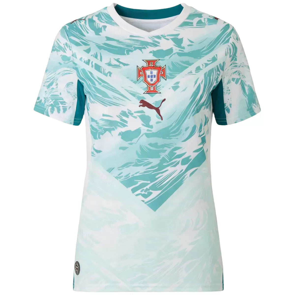 Camiseta de visitante de fútbol de Portugal para mujer Copa Mundial 2026