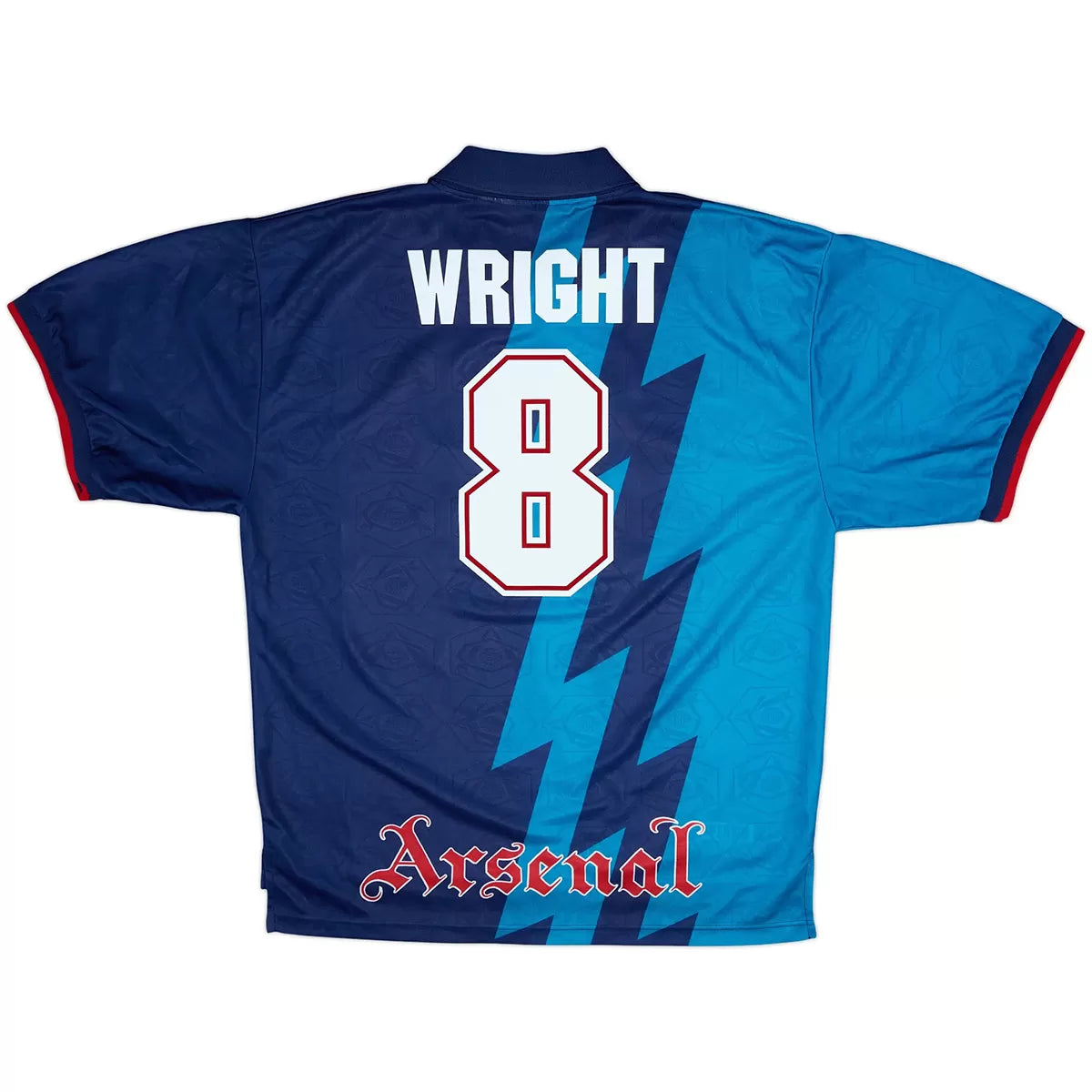 Camiseta de fútbol retro de visitante del Arsenal WRIGHT #8 1995/96