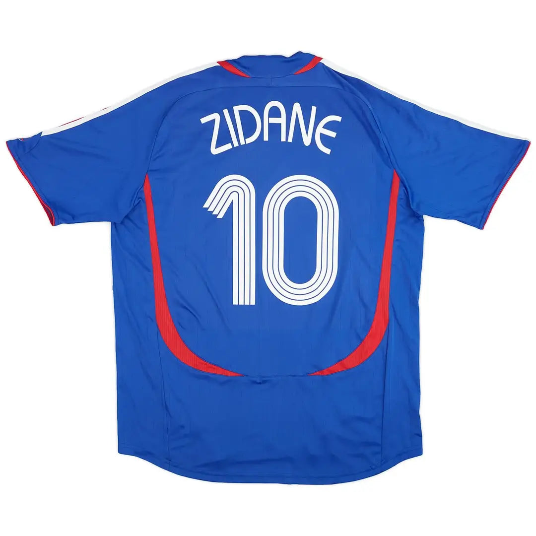 Camiseta de fútbol retro local de ZIDANE #10 Francia 2006