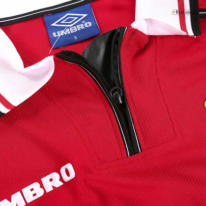 Camiseta retro de manga larga local Beckham #7 del Manchester United 1998/99