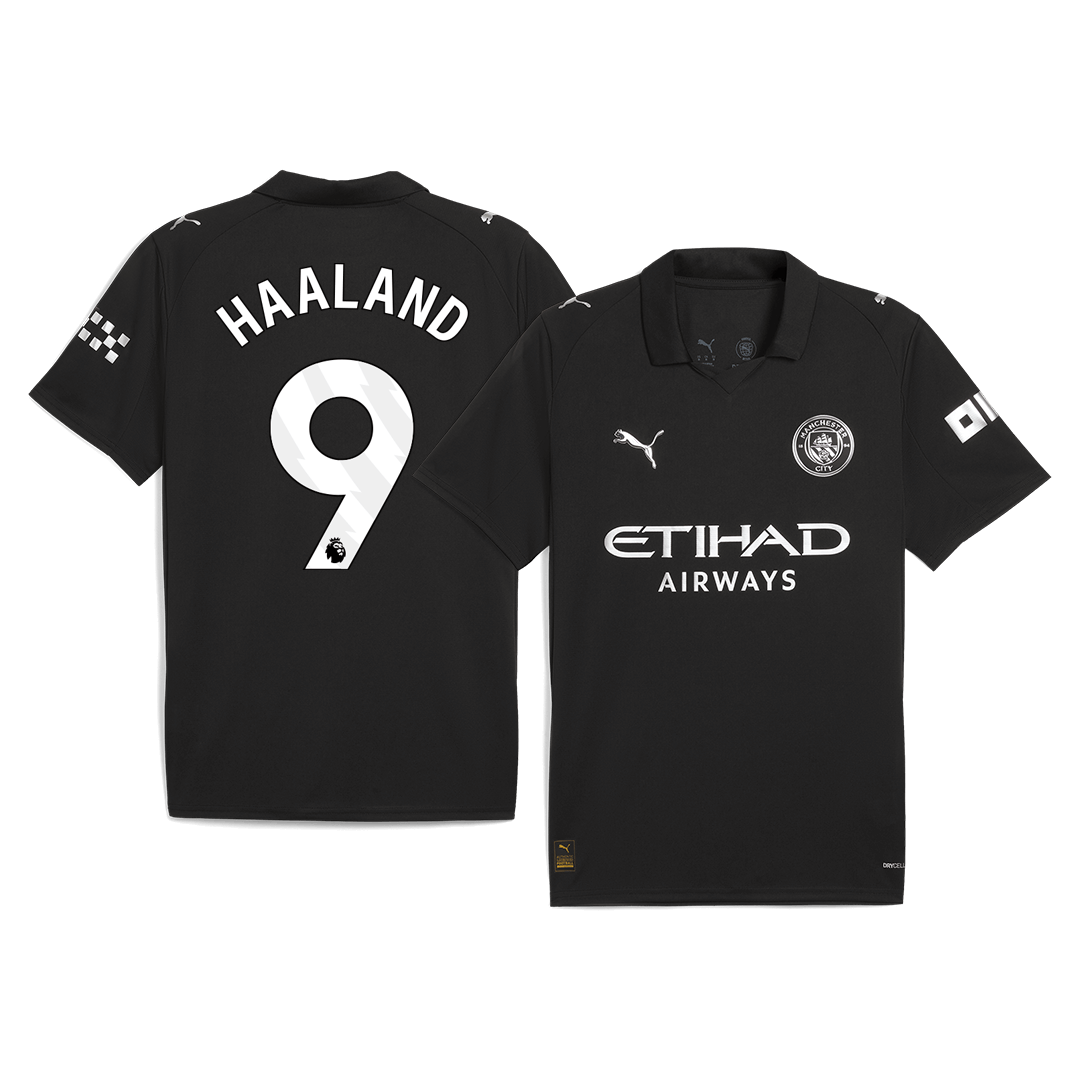 Camiseta de visitante del Manchester City #9 de HAALAND 2025/26