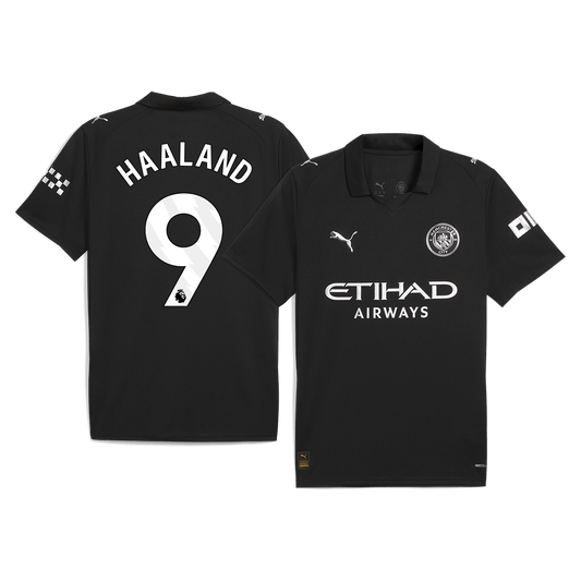 Maillot extérieur de Manchester City, Haaland n°9, saison 2025/26