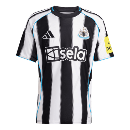 Camiseta de local del Newcastle United 2025/26, blanca y negra.