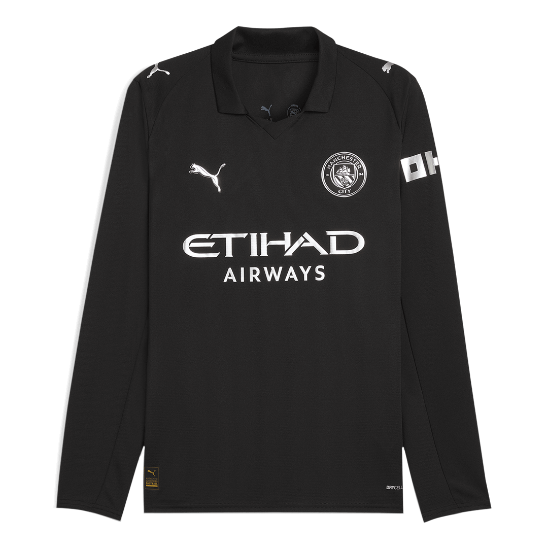 Camiseta de manga larga de visitante del Manchester City 2025/26
