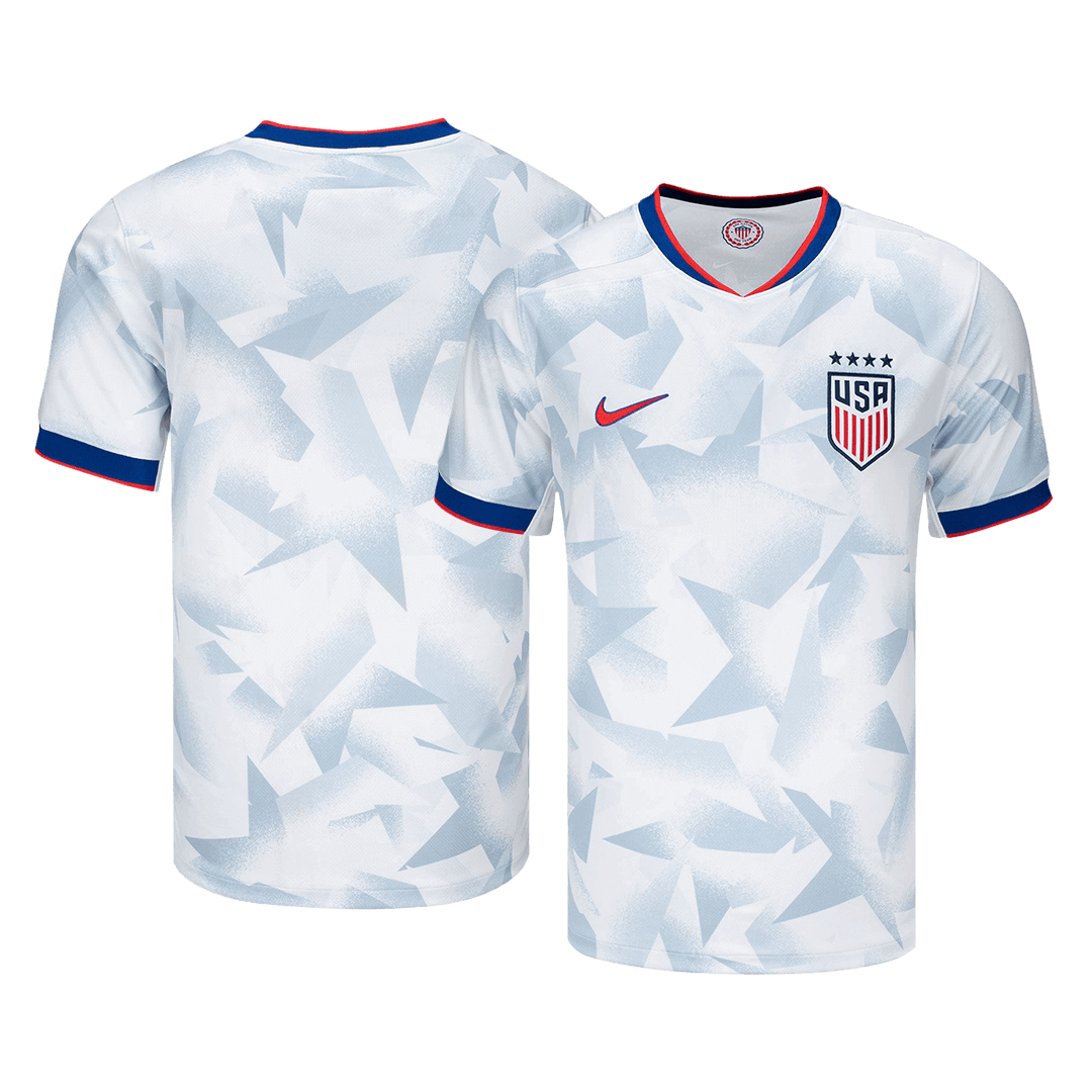 Camiseta de local de la selección femenina de fútbol de Estados Unidos (USWNT) masculina 2025, blanca - Equipo femenino