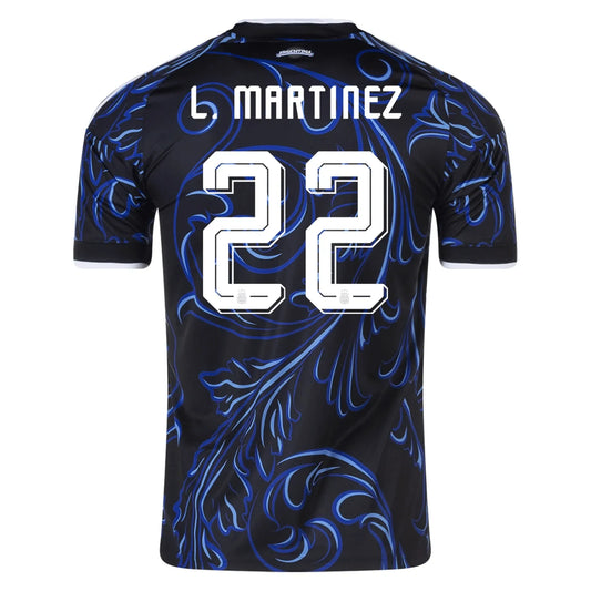 L.Martinez #22 Argentina Away Soccer Jersey 2026 World Cup