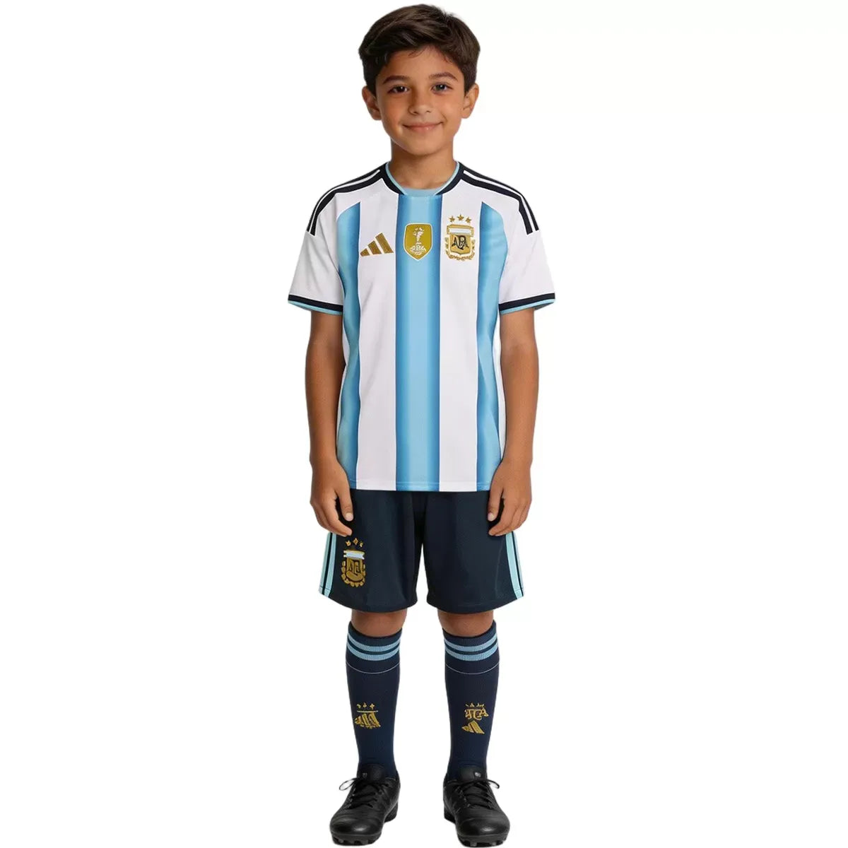 Argentina Kid's 2026 Home Full Soccer Kit - Jersey+Shorts+Socks