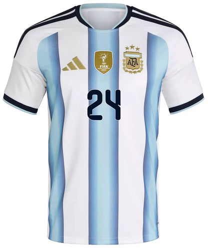 E. FERNÁNDEZ #24 Argentina Home Soccer Jersey 2026 World Cup