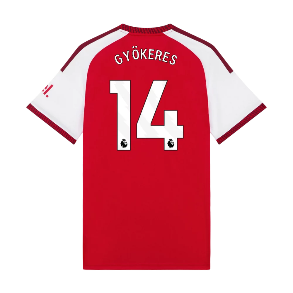 Camiseta de fútbol local del Arsenal #26 Campeones 2026/27 con escudo