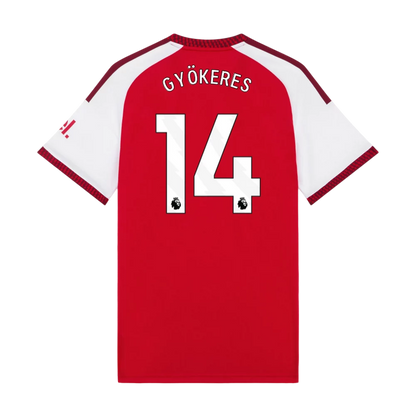Camiseta de fútbol local del Arsenal #26 Campeones 2026/27 con escudo
