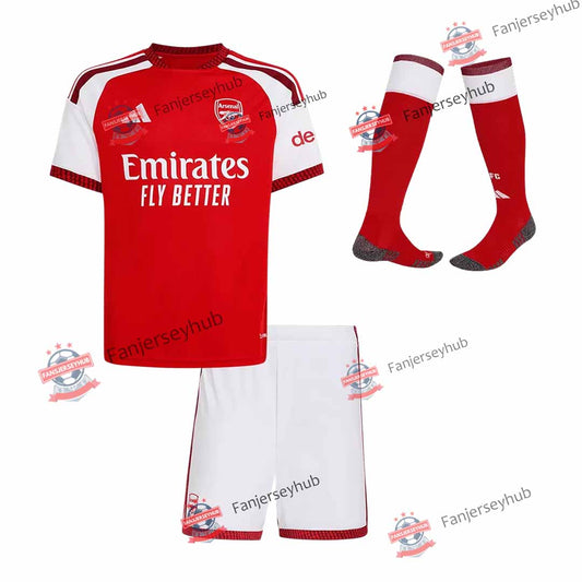 Kit de fútbol local Gunners para niños (camiseta+pantalones cortos) 2026/27 rojo