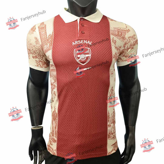 Camiseta de fútbol polo estilo vintage Gunners versión jugador 2026/27
