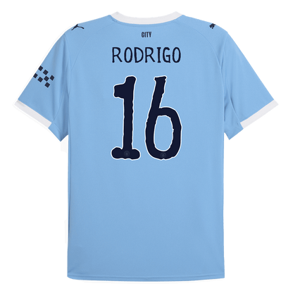 RODRIGO #16 Camiseta de local del Manchester City 2025/26 Azul - Mundial de Clubes