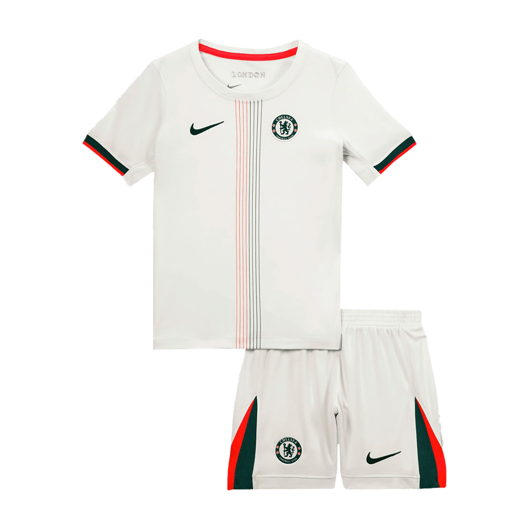 Equipación visitante del Chelsea para niños - Camiseta + Pantalón corto 2025/26