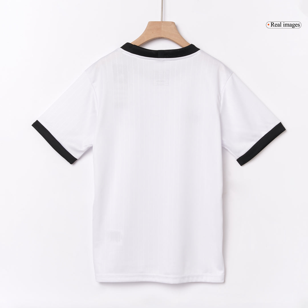 Conjunto de fútbol infantil conmemorativo del 125.º aniversario de Alemania (camiseta + pantalón corto) 2025 Blanco