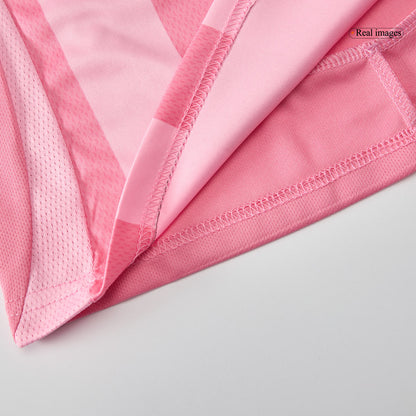 Conjunto de camiseta y pantalón corto de fútbol para niños del Inter Miami CF (temporada 2025) Rosa