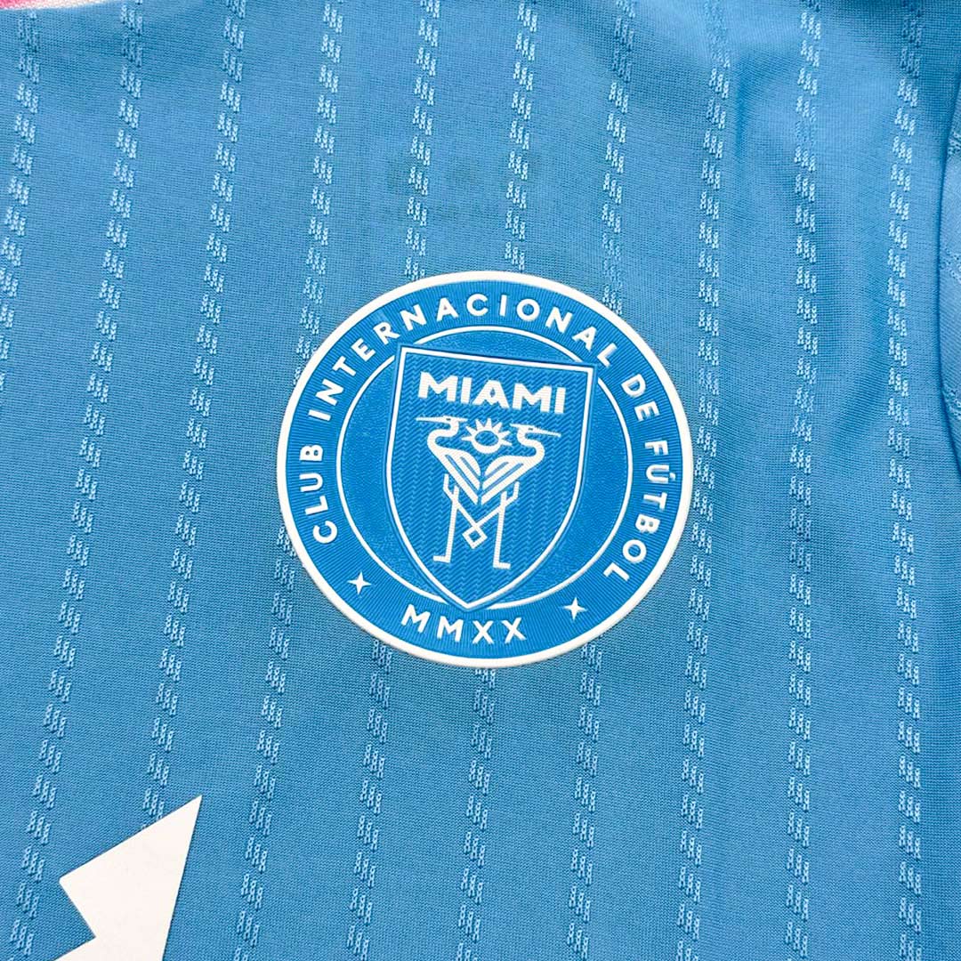 Camiseta de visitante del Inter Miami, versión jugador, tercera equipación 2025, azul